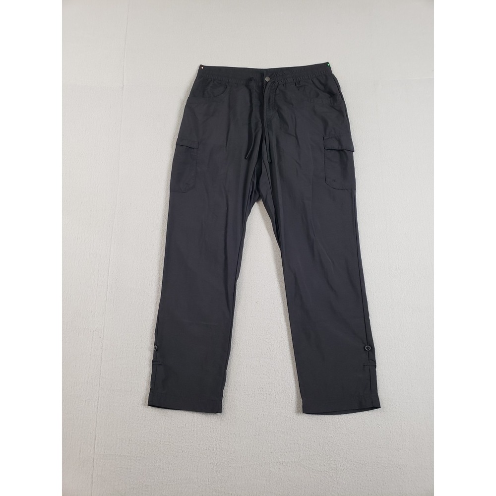 Columbia Men Cargo Pant 27 Black Drawstring Waist Utility Pockets Cozy Outerwear